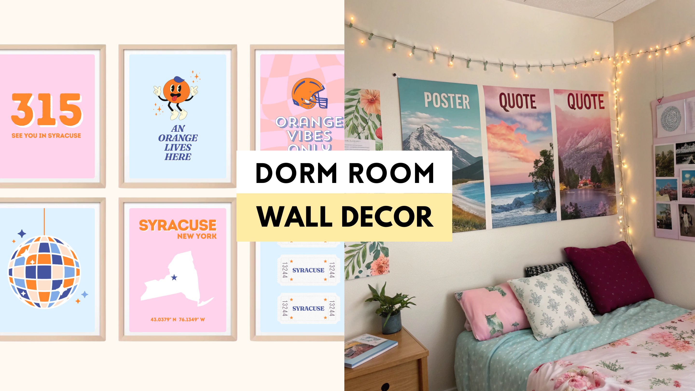 Best Ways to Hang Posters in Your College Dorm